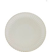 Kütahya Porselen Bone Luz Altın File Servis Tabağı 27CM Tekli - 27 cm