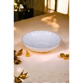 Kütahya Porselen Bone Luz Altın Yaldzlı Bowl Kase 25X6CM 2000ML Tekli BNLZF25KS00 - 2 lt