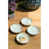Kütahya Porselen Bone Luz Kase Altın File 4 Parça 8cm BNLZF08KSS220 - 8 cm