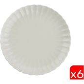 Kütahya Porselen Bone Luz Krem Servis Tabağı 27CM 6 Lı - 27 cm