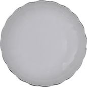 Kütahya Porselen Bone Luz Platin Fileli Çukur Tabak 20CM Tekli - 20 cm