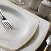 Kütahya Porselen Bone Mare 62 Parça Dekor 1074121 Yemek Takımı
