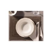 Kütahya Porselen Bone Olympos Çukur Tabak 23 cm Platin