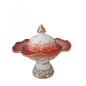 Kütahya Porselen Hanedan 22 cm Dekor No:3678 Kırmızı Şekerlik