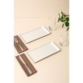 Kütahya Porselen Krem 2 Li Porselen Tavuk Dünyası Tabağı 31 x 14 Cm KREM 31 X 14