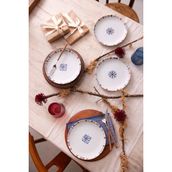 Kütahya Porselen Lily 4 Parça 21 cm Pasta Tabağı