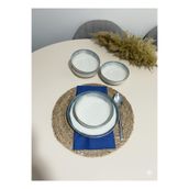 Kütahya Porselen Midye Desenli Tarçın 15cm Kase 4lü (Amblemli) Bej 15 x 15