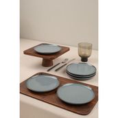 Kütahya Porselen Moderna 6 Parça Mavi 15CM Pasta Tabağı Seramik Malzeme ile Şık Tasarım