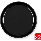 Kütahya Porselen Moderna Çukur Tabak Siyah 19CM MOD20CK740104 2 Li - 19 cm