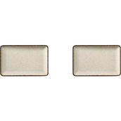 Kütahya Porselen Moderna Düz Tabak Tarçın 2 Parça 18X13CM TAN18X13DUS2730P02 - 18 x 13 cm