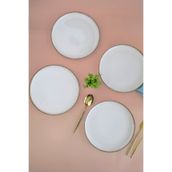Kütahya Porselen Moderna Pasta Tabağı Tarçın 21Cm 4 Lü