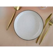 Kütahya Porselen Moderna Tarçın Çukur Tabak 20CM Tekli - Krem