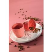 Kütahya Porselen Pembe Favo 2'li Mug Seti