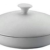 Kütahya Porselen Porflame 25 cm Porselen Kapaklı Tava