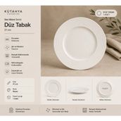 Kütahya Porselen Sea Wave 21 cm. Düz Tabak