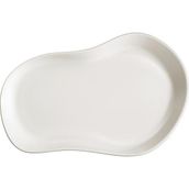 Kütahya Porselen Skallop Krem 2'li 28x19 cm Kayık Tabak Seti