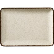 Kütahya Porselen Tan 18X13 cm Düz Tabak Krem 6lı