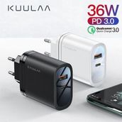 Kuulaa 1 Usb QC3.0 1 Pd 36w Universal Hızlı Şarj Başlık