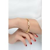 Kuyumcu Nurettin 10 gr Zikzak Oluklu Ajda 22 Ayar Altın Bilezik