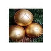 Kuzey Vip Deluxe 4 Adet 8 Cm Büyük Gold Top Süsler Yılbaşı Ağacı Süsleri Noel Ağacı Süsleri Altın Top Süs