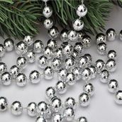 Kuzey Vıp Kalite 5 Metre Gümüş Zincir Süs Yılbaşı Ağacı Süsleri Gümüş Noel Ağacı Zinciri Çam Ağacı Zinciri