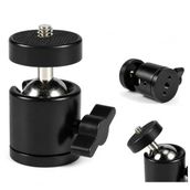 Kyrotech 360° Döner Mafsallı Vida Adaptörü – 1/4" Bağlantı Uyumlu Tripod ve Monopod Aksesuarı, Kamera, Akıllı Telefon, GoPro, Mikrofon, LED Işık, Video Monitör ile Uyumlu Montaj Parçası