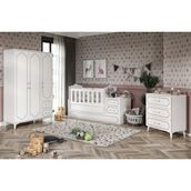 Kzn Home Hayal Modern Bebek Odası Takımı Beyaz - 3 Parçalı