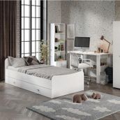 Kznmob Home Selen Cocuk Odasi Takimi Beyaz - 5 Parcali Tamami 1. Kalite Mdf