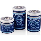 La Medore Blue Banube 16x13.8x10 cm 3'lü Kavanoz Seti