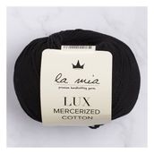 La Mia Lux Mercerized Cotton 33741 1 Siyah El Örgü İpi