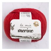 La Mia Merino 33789 L092 Kırmızı El Örgü İpi