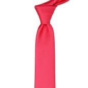 La Pescara SK5306 Nar Çiçeği Saten Slim Kravat