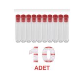 Labolist 12x75 Mm Deney Tüpü Dibi Yuvarlak Kapaklı (10 Adet)
