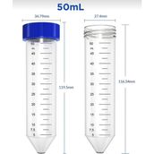 Labolist 12X75 mm Deney Tüpü Dibi Yuvarlak Kapaklı (100 Adet)