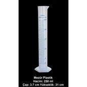 Labolist Mezür 250 ml Plastik Ölçü Kabı Şeffaf – Uzun Form