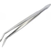 Labolist Penset Eğri Uçlu 16 cm Nikel Kaplama