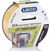 Lacco KOD:354 Çift Taraflı Bant - 1 Adet - Açık Sarı