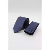 Lacivert Düz Saten Kravat 6 Cm 1090260200