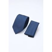 Lacivert-Lacivert Desenli 7 Cm Kravat 1090260127