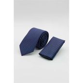 Lacivert-Mavi Desenli 6 Cm Kravat 1090255119