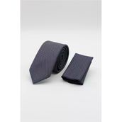 Lacivert-Sarı Desenli 6 Cm Kravat 1090255121