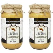 Laçoko 2 kg İsme Özel Şekersiz, Katkısız, Glutensiz, Vegan, Doğal Çifte Kavrulmuş Parçacıklı Extra Crunchy Fıstık Ezmesi