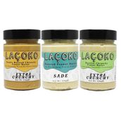Laçoko 320 gr Çifte Kavrulmuş Parçacıklı Fıstık ve Az Kavrulmuş Fıstık Ezmesi