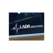 Lada Yan Yan Cam Sticker Oto Kapı 20 Cm X 7 Cm Holo-Chroma