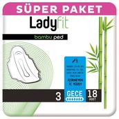 Ladyfit 18 Adet Bambu Gece Ped