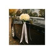 lafazan Kişiye Özel İsimli Gelin Arabası Kurdelesi / Düğün Gelin Araba Süsü Damat Bride Groom