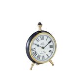La'Medore Black Nıckel Shıny Brass 8x17.5x22.5 cm Table Clock