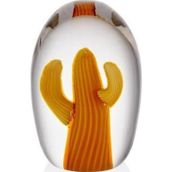 La'Medore Cactus 8x8x13 cm Orange Glass Decor