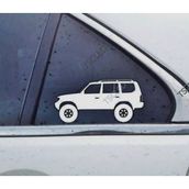 Land Cruiser Prado Kelebek Cam Oto Sticker 17 CM 2 Adet