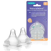 Lansinoh Natural Wave 2'li Orta Akış Biberon Emziği